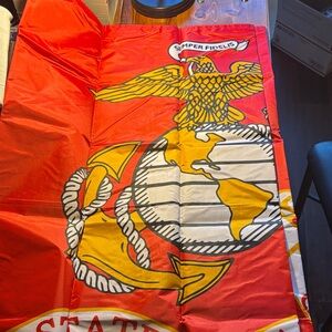 Red and Yellow Marine Corps Flag